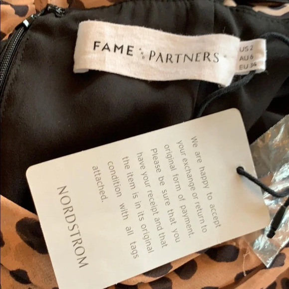 FAME AND PARTNERS Animal Print Midi Dress Size 2 NWT - Picture 12 of 14